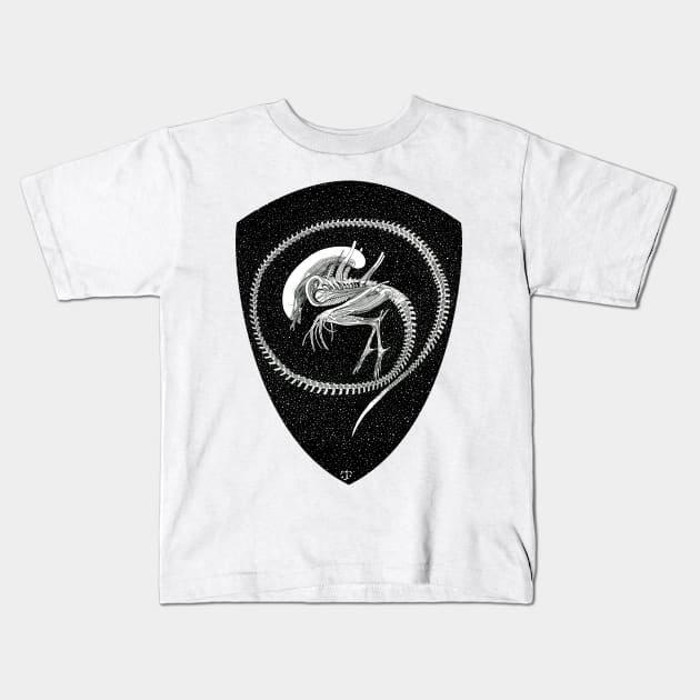 Xenomorph Kids T-Shirt by tristan.r.rosenkreutz